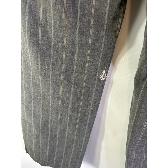 Vintage Y2K Volcom Pinstripe Baggy Skater Pants Grunge - Picture 11 of 11